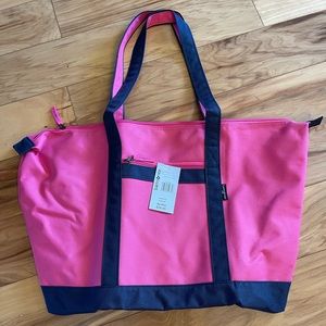 Samsonite yacht tote - bright pink with black. Never used, tag still attached.